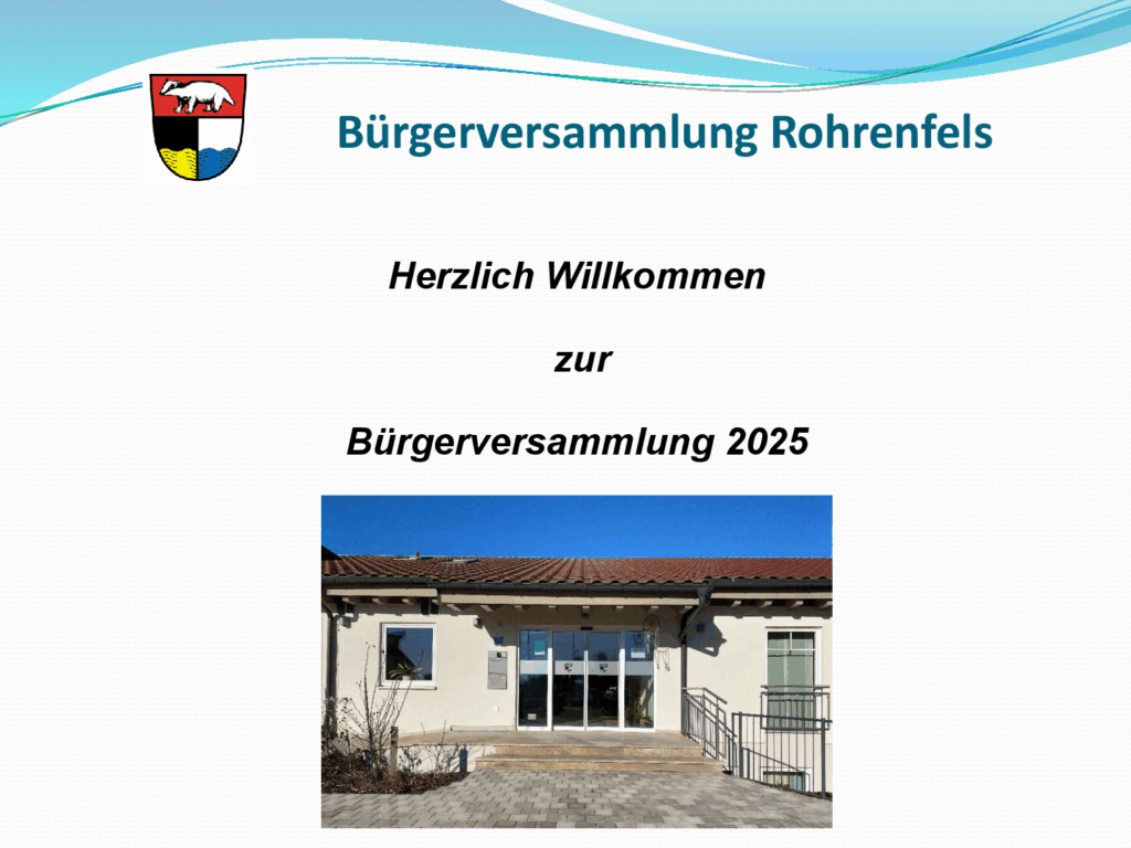Bericht zur Rohrenfelser Bürgerversammlung 2025