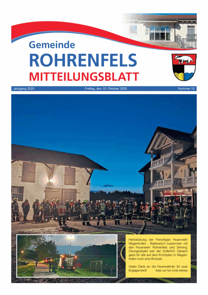 Gemeindeblatt Rohrenfels 08/2025