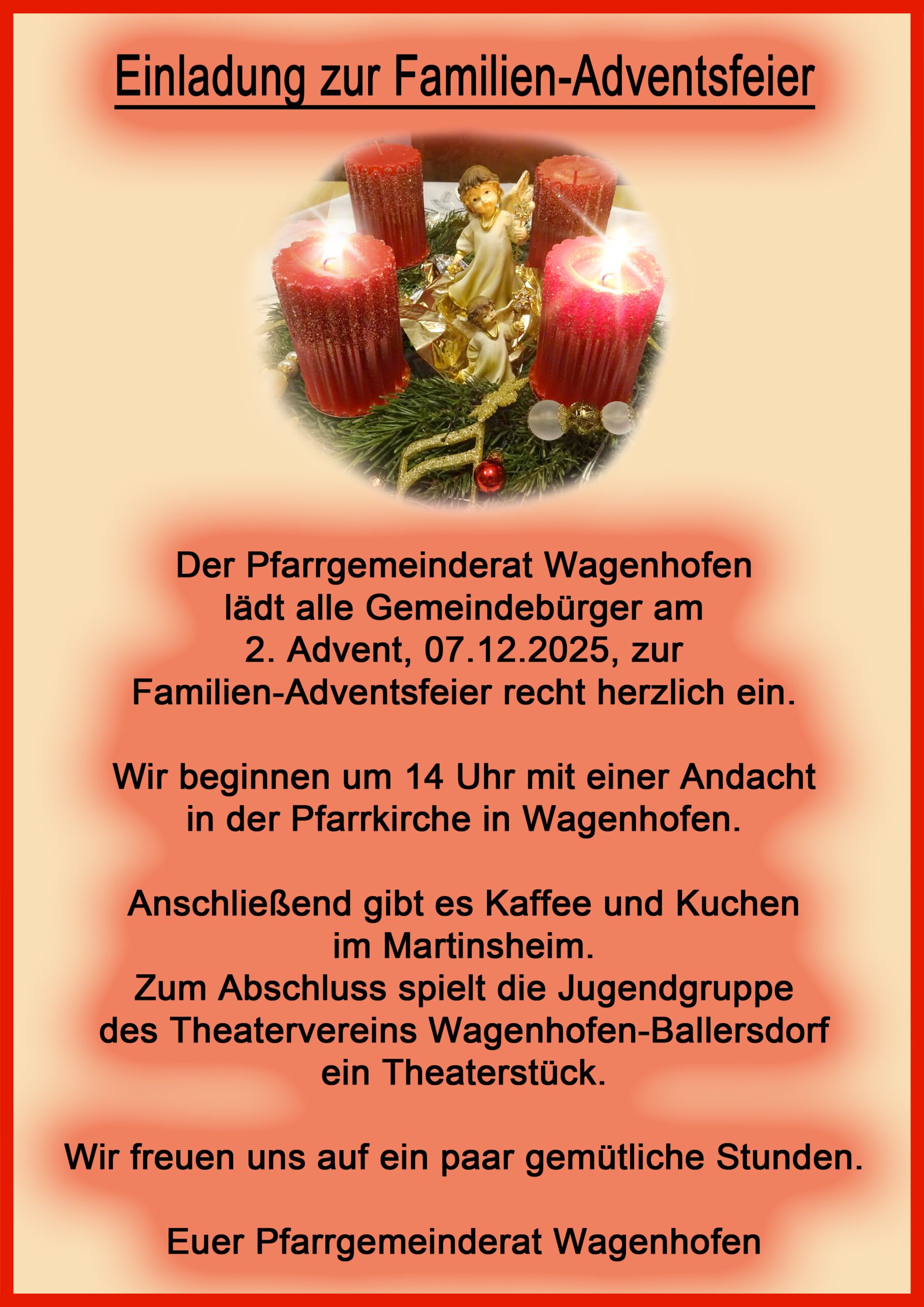 Pfarrgemeinde Wagenhofen - Familiennachmittag