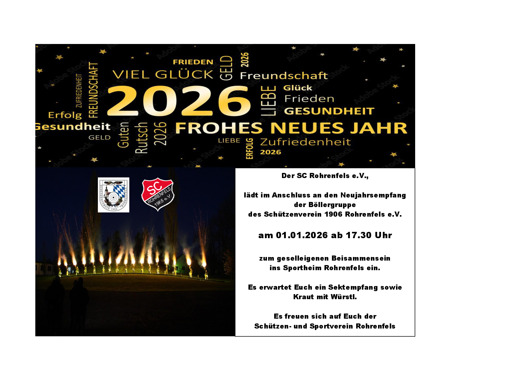 Neujahrsempfang des SC Rohrenfels