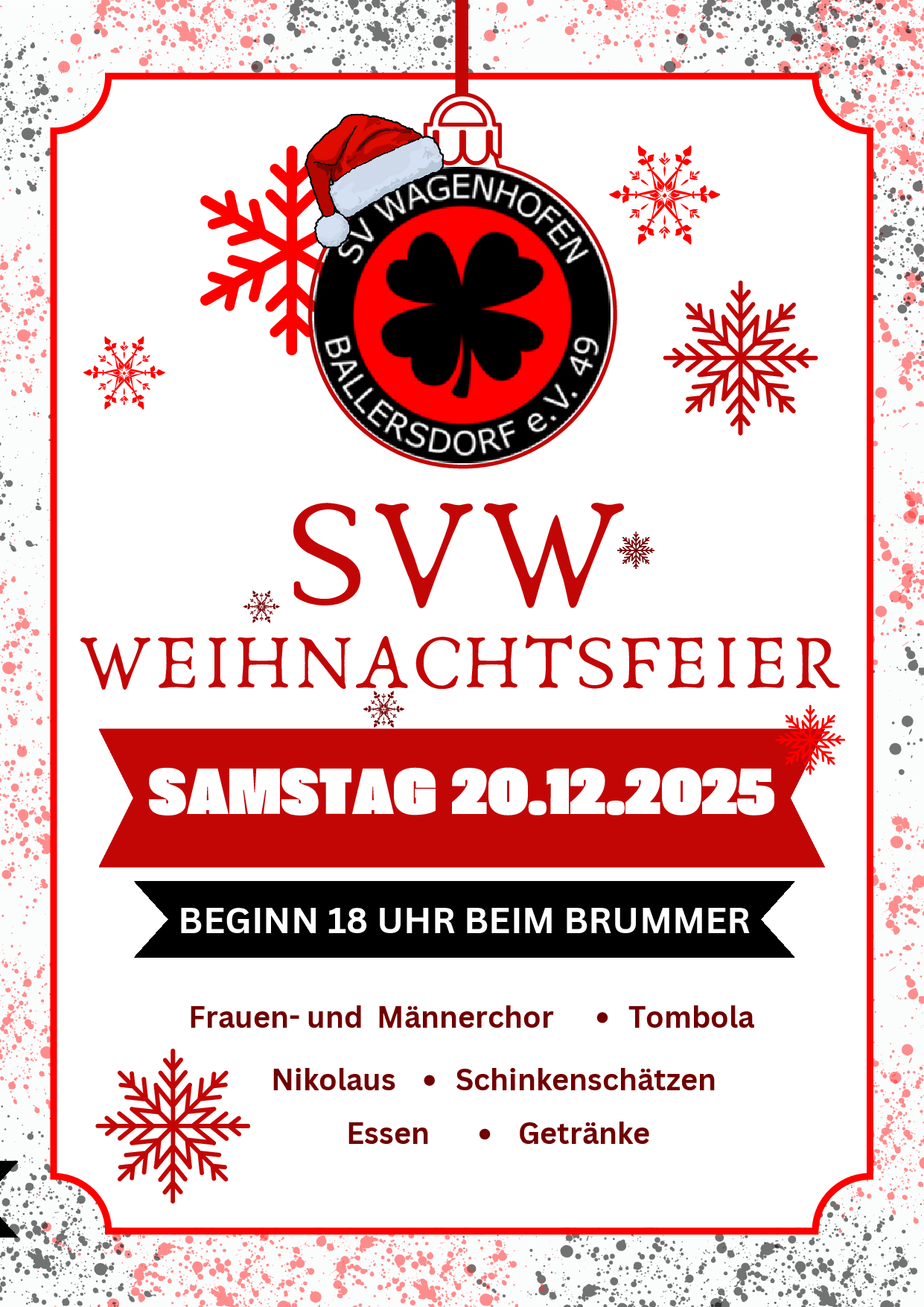 SV Wagenhofen Weihnachtsfeier