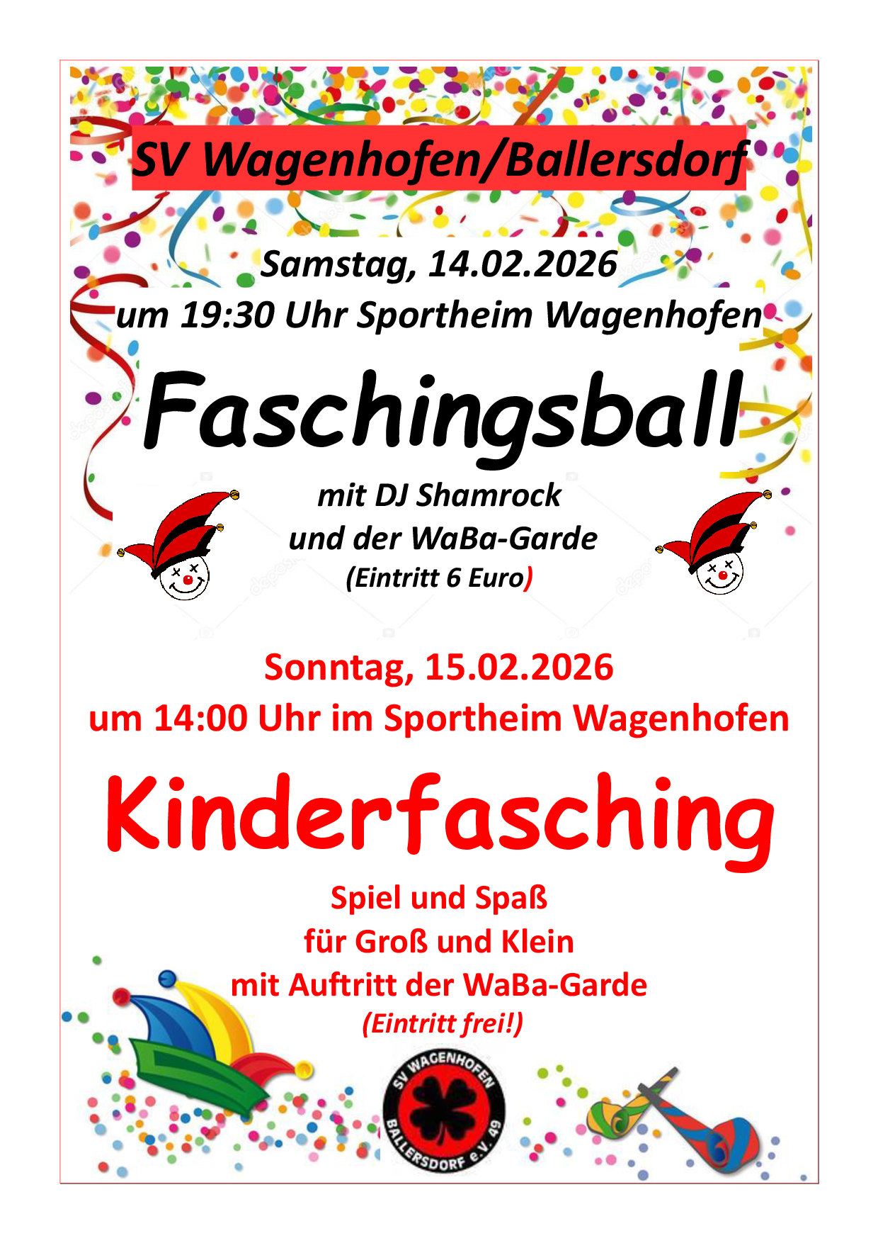 Kinderfasching Wagenhofen