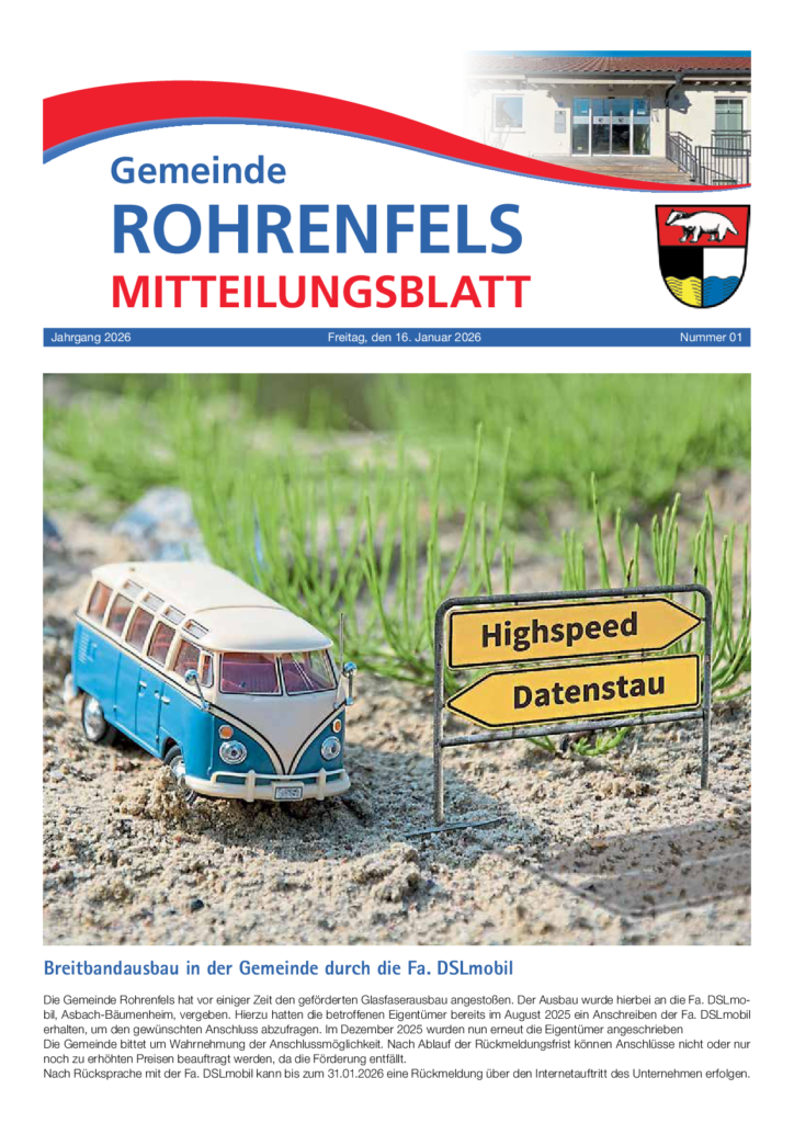 Gemeindeblatt Rohrenfels 01/2026